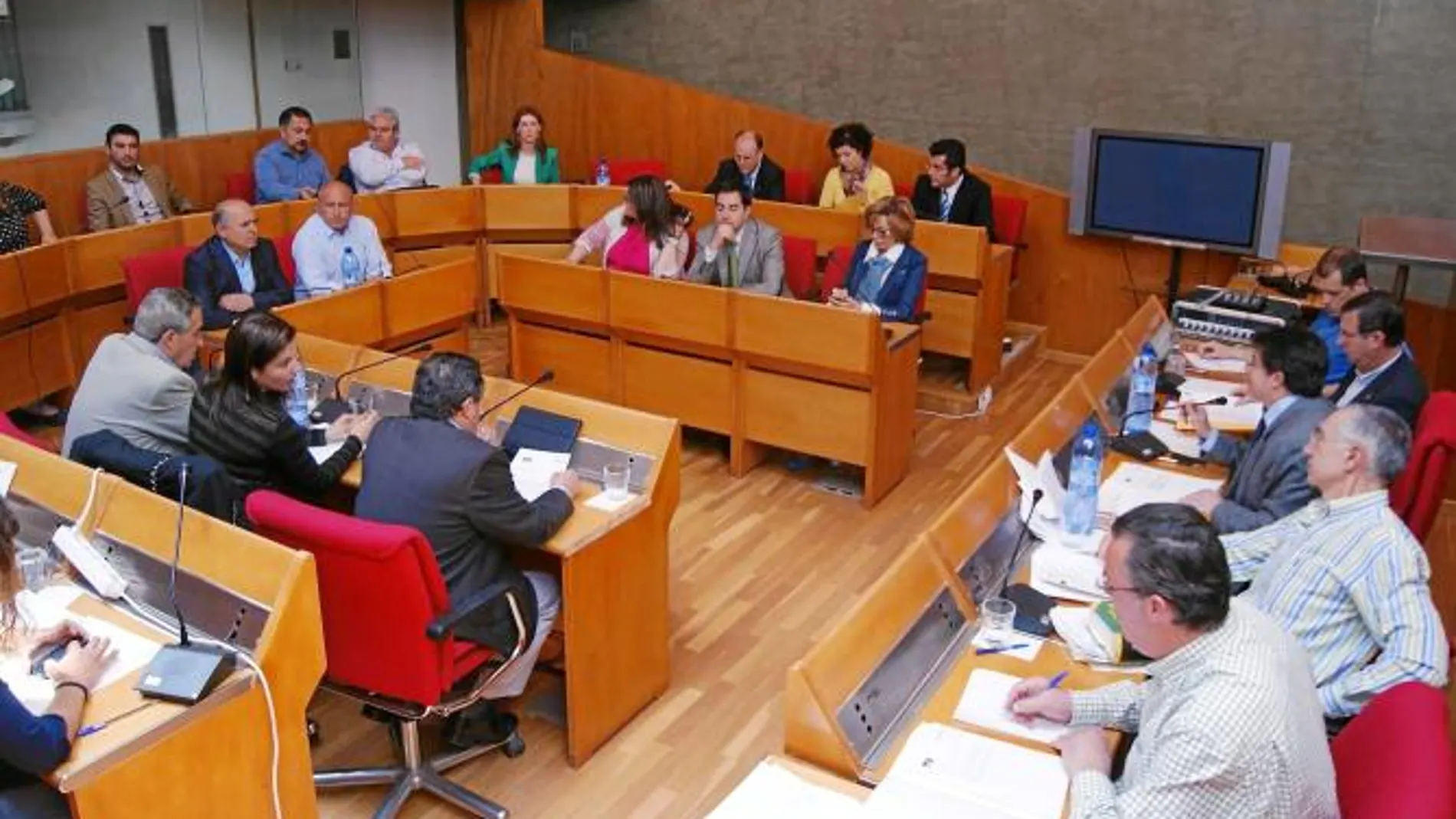 Imagen de una celebración del Pleno Municipal en el Ayuntamiento de Lorca