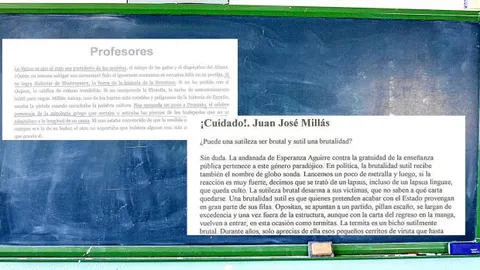 Los textos, publicados en «El País», critican a la presidenta regional y también a Rajoy