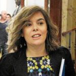 La vicepresidenta del Gobierno, Soraya Sáenz de Santamaría