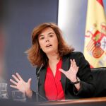 La vicepresidenta del Gobierno central, Soraya Sáenz de Santamaria