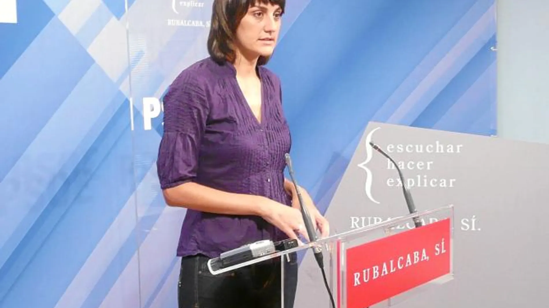 La cabeza de lista al Cogreso por el PSRM, María González Veracruz
