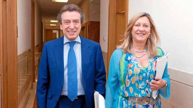 Los consejeros José Antonio de Santiago-Juárez y Pilar del Olmo