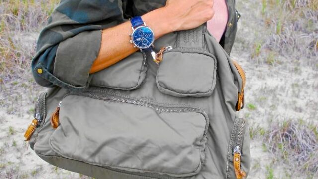 Vega escogió un «look» de camuflaje para un día de Safari con sus amigos