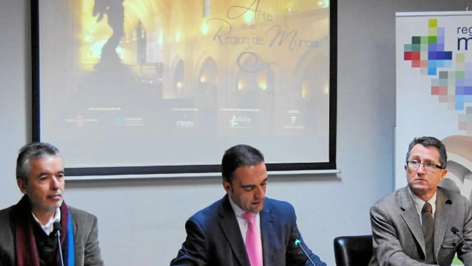 Francisco Giménez, José Francisco Puche y Onofre Molino, en la presentación