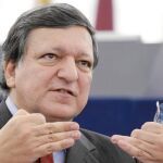 Durao Barroso, presidente de la Comisión Europea, en su intervención de ayer ante el europarlamento