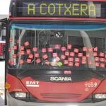 EMT denuncia actos vandálicos de los piquetes en los autobuses
