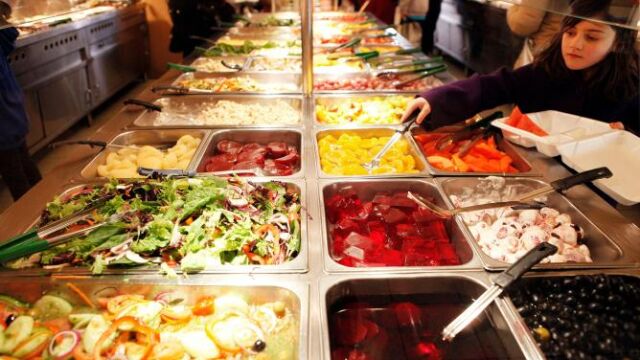 Un buffet libre, en una imagen de archivo