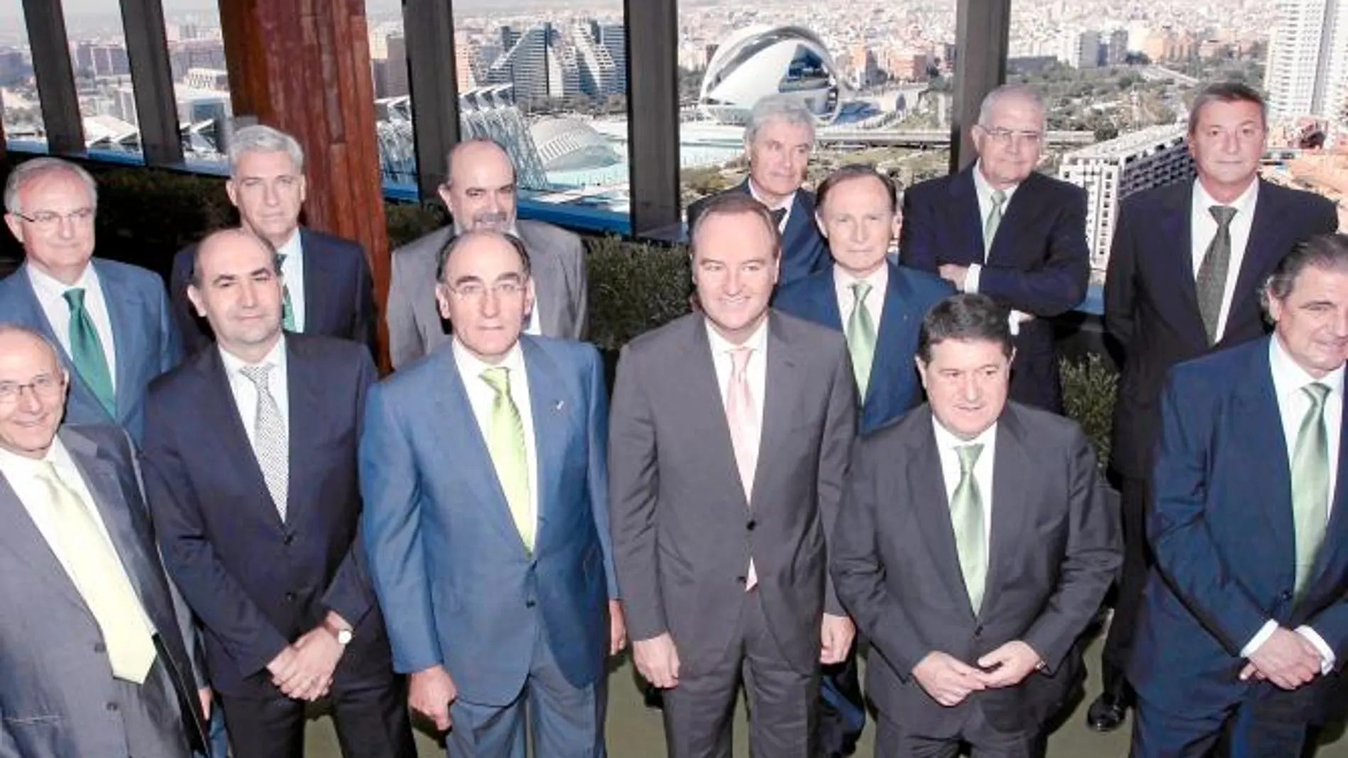 Imagen de la celebración ayer del Consejo Consultivo de Iberdrola en Valencia, al que asistió el presidente de la Generalitat