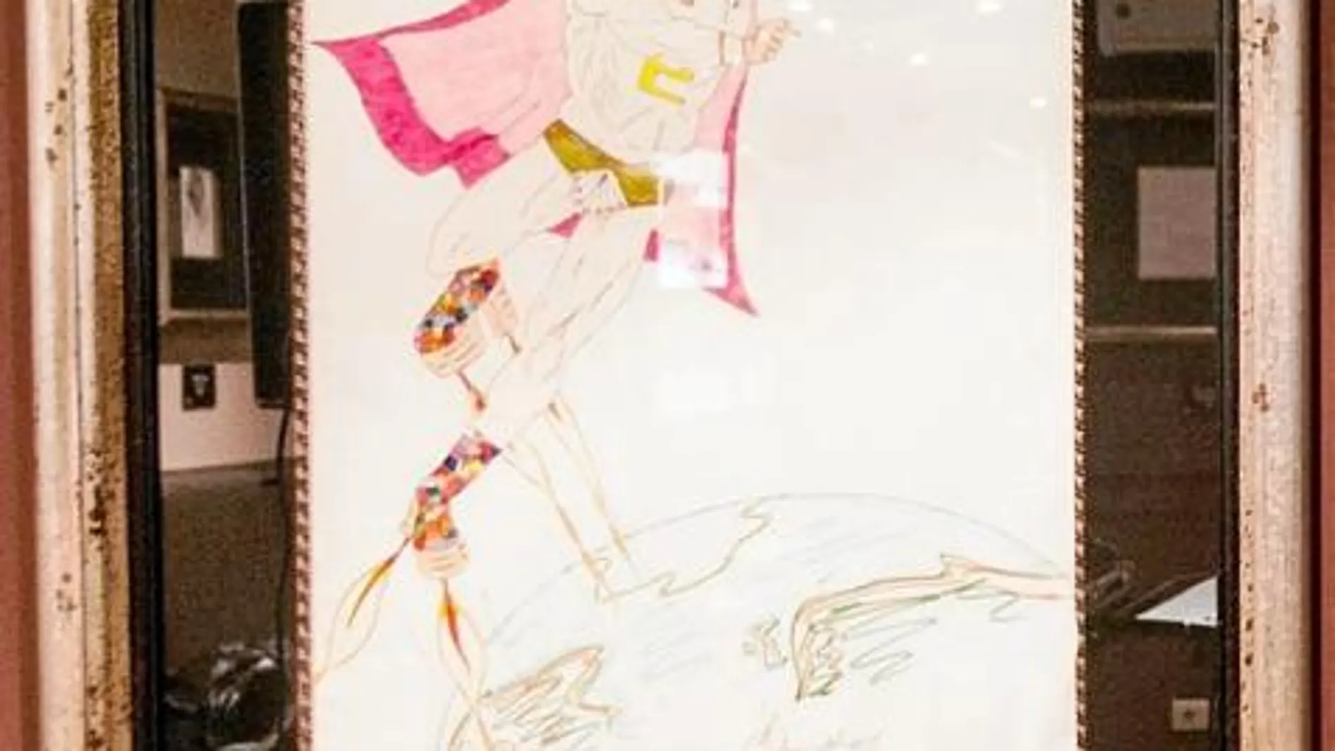 El dibujo naïf de Elton John es una de las joyas de la corona de la exposición «The Art of Hard Rock»