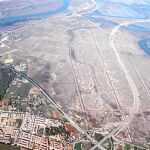Vista aérea de los terrenos en los que estaba previsto construir el complejo industrial