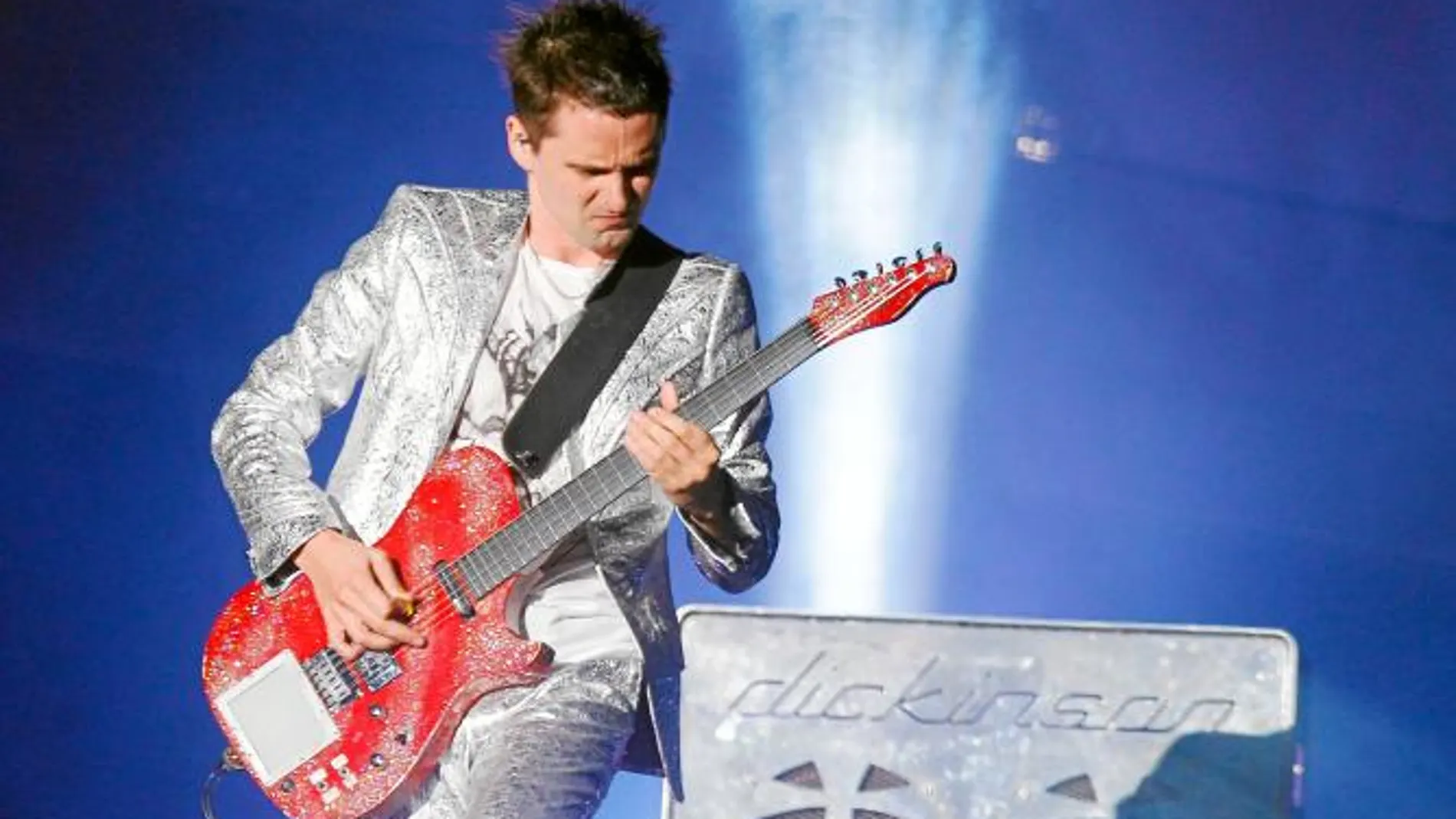 Matthew Bellamy, durante el concierto de Muse en Madrid