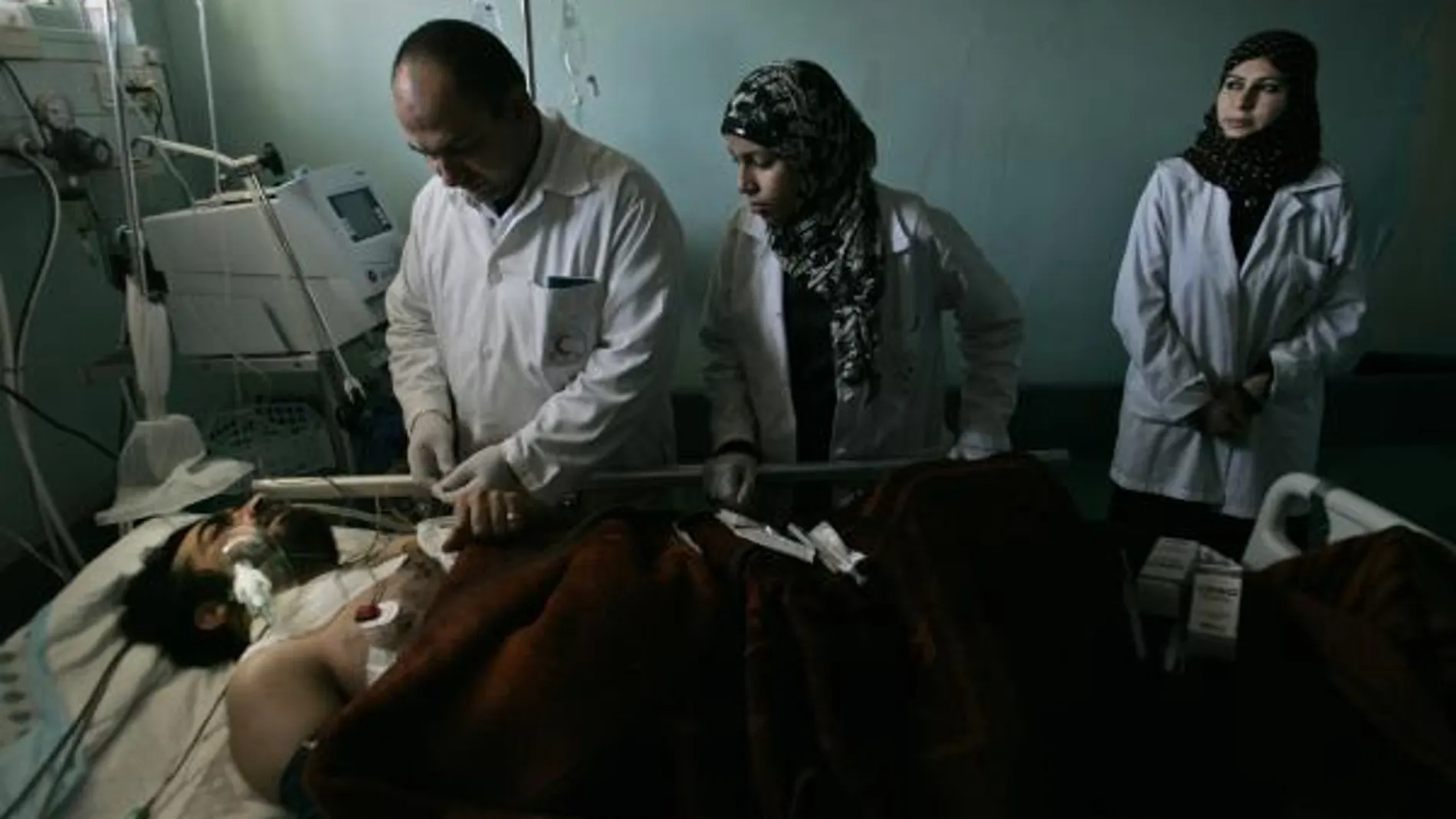 Los heridos fueron trasladados al Hospital Shifa