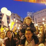 Miles de personas marcharon en Madrid