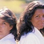 Las hermanas Ordóñez, en un posado de los años 80