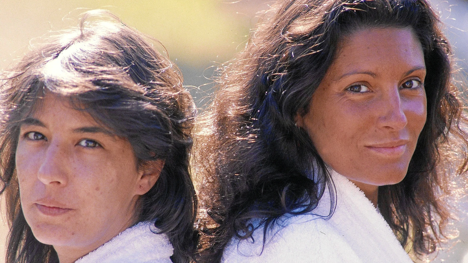 Las hermanas Ordóñez, en un posado de los años 80