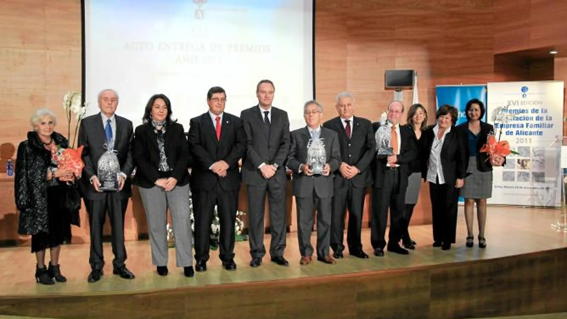 El presidente Fabra en la entrega de los Premios de la Asociación de la Empresa Familiar