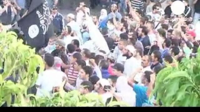 Imagen de los enfrentamientos por la emisión de Persépolis el 7 de octubre