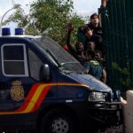 Intento de salto a la valla de Melilla