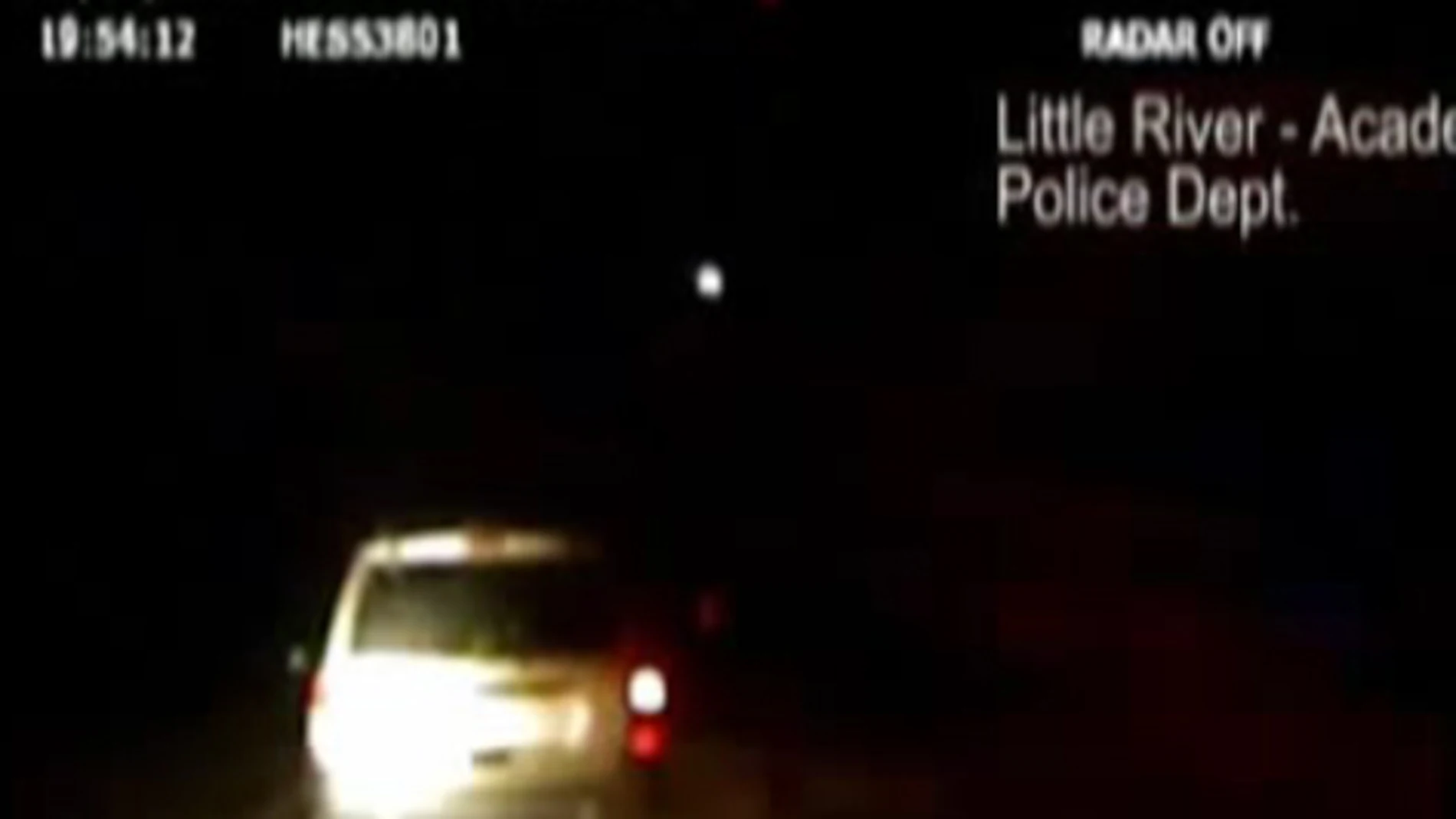 La policía de Texas graba la caída de un meteorito
