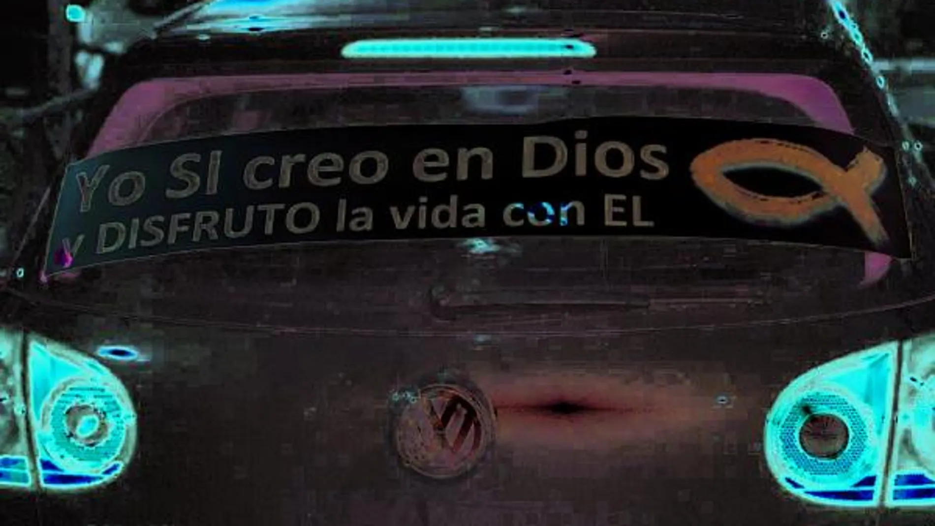 Coches cristianos contra «el bus ateo»