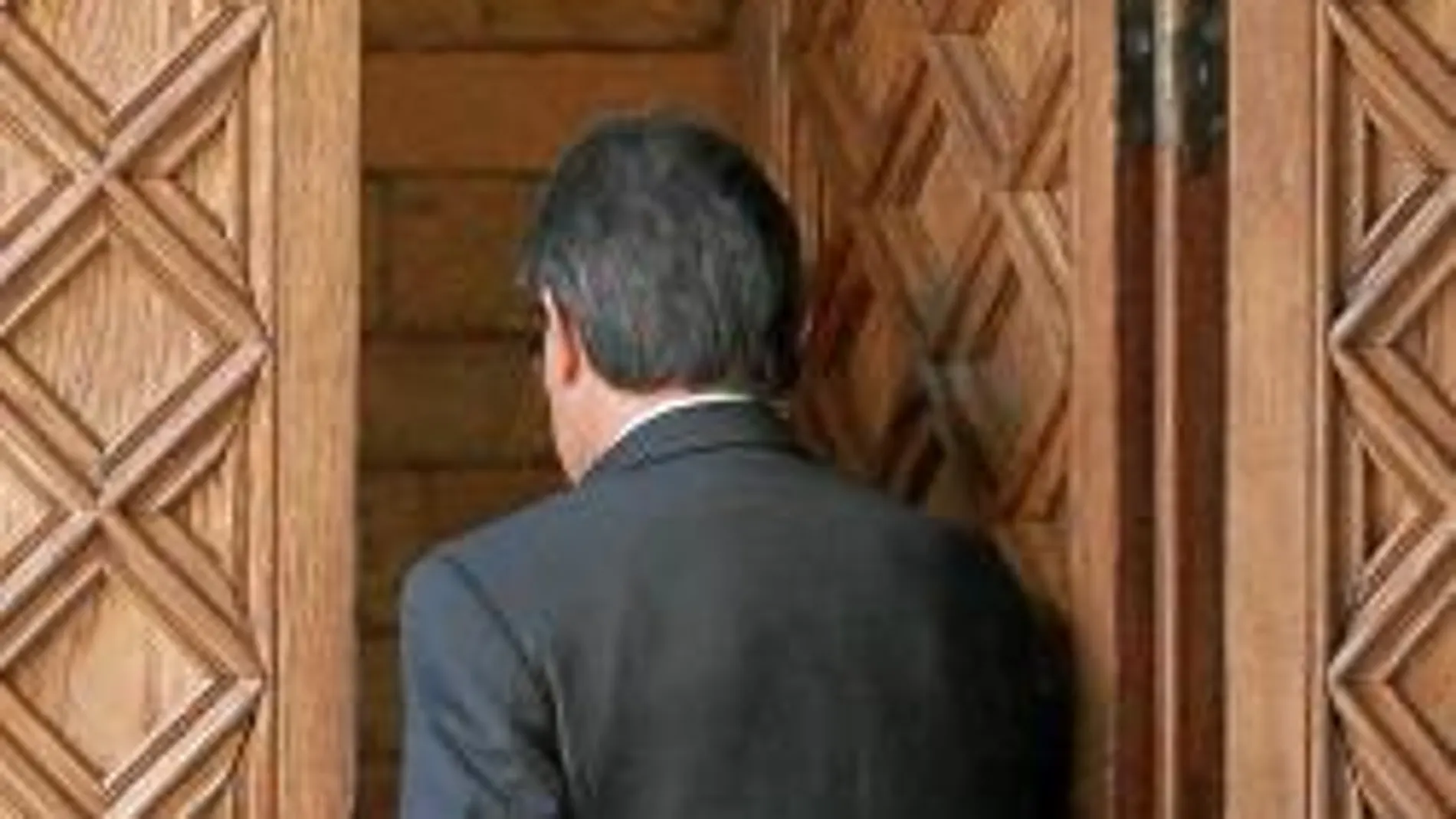 LAS PUERTAS DEL INDEPENDENTISMO. Artur Mas, ayer, tras su comparecencia ante la Prensa