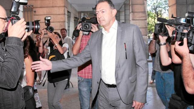 El ex director general de Trabajo de la Junta, Daniel Alberto Rivera, en los juzgados sevillanos
