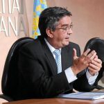 El conseller de Hacienda, José Manuel Vela, ayer tras el pleno del Consell