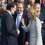 Aguirre, en un acto esta mañana junto a Rajoy y García Escudero