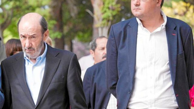 Alfredo Pérez Rubalcaba y Óscar López