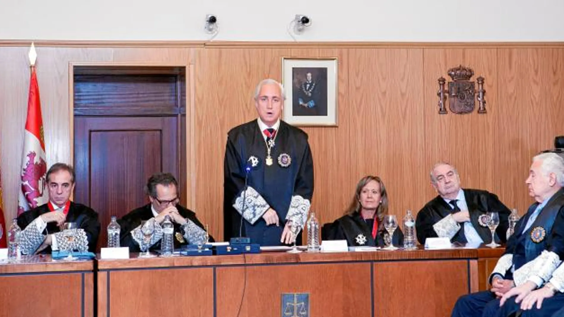 José Luis Concepción durante su intervención ante los jueces y magistrados, en el inicio del año judicial