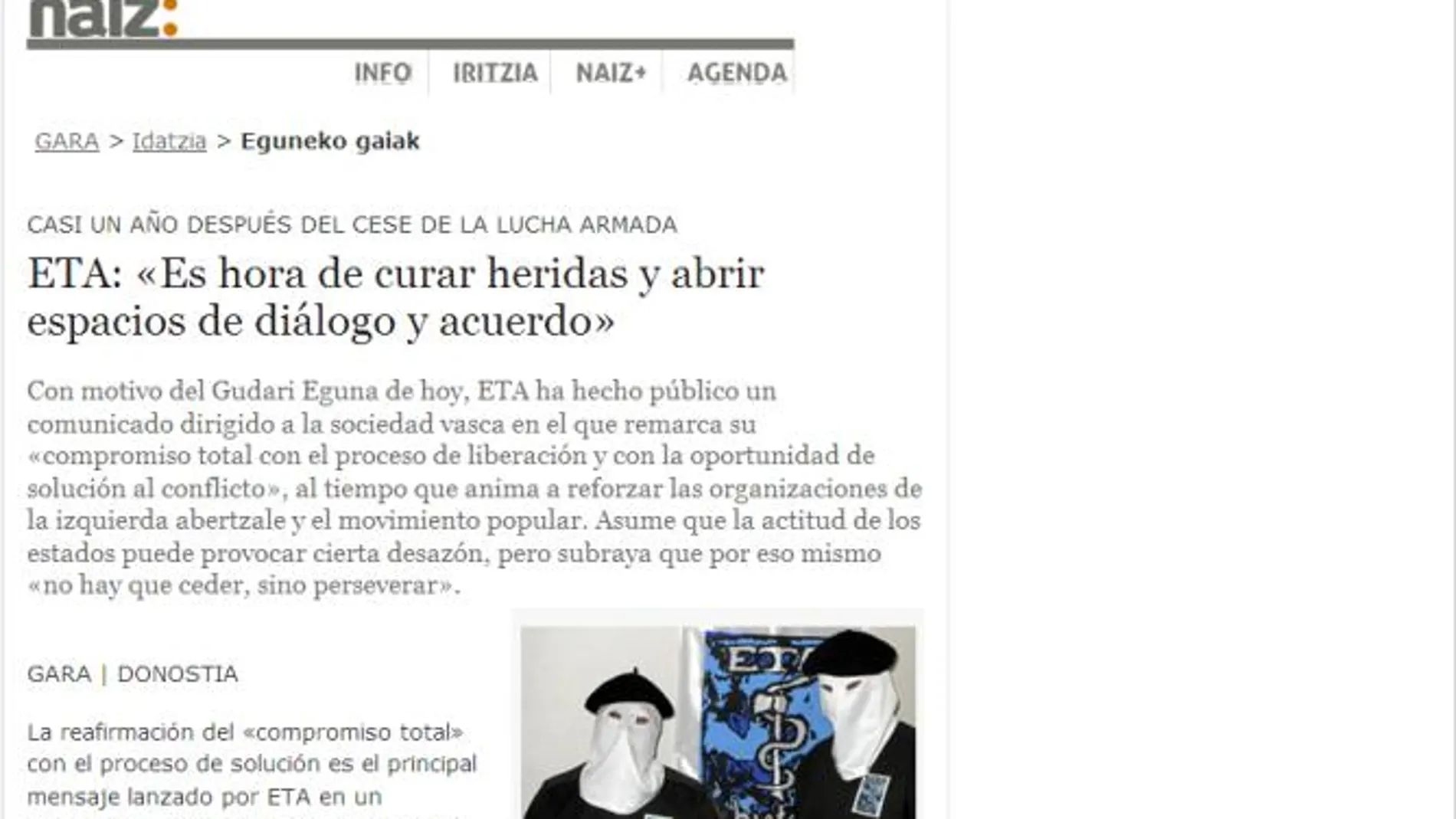 Edición digital del periódico