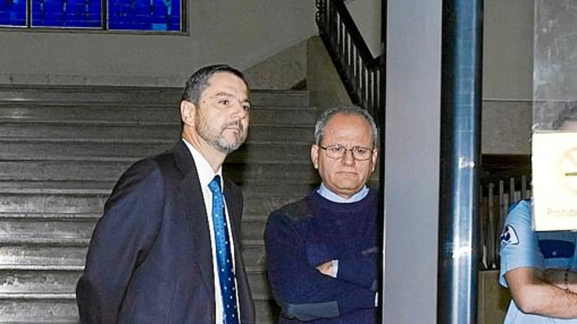 Fernando Mellet, ex director general de Mercasevilla, a su llegada a la Audiencia