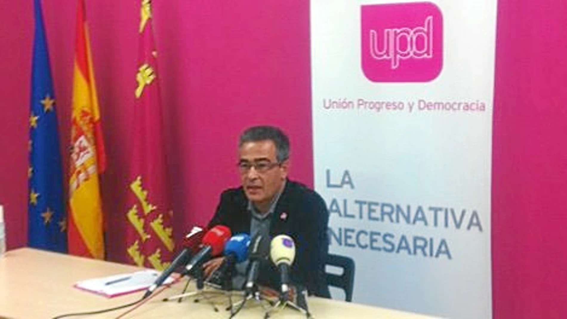 Manuel Hernández, cabeza de lista de la formación magenta por Murcia al Congreso, en una imagen reciente