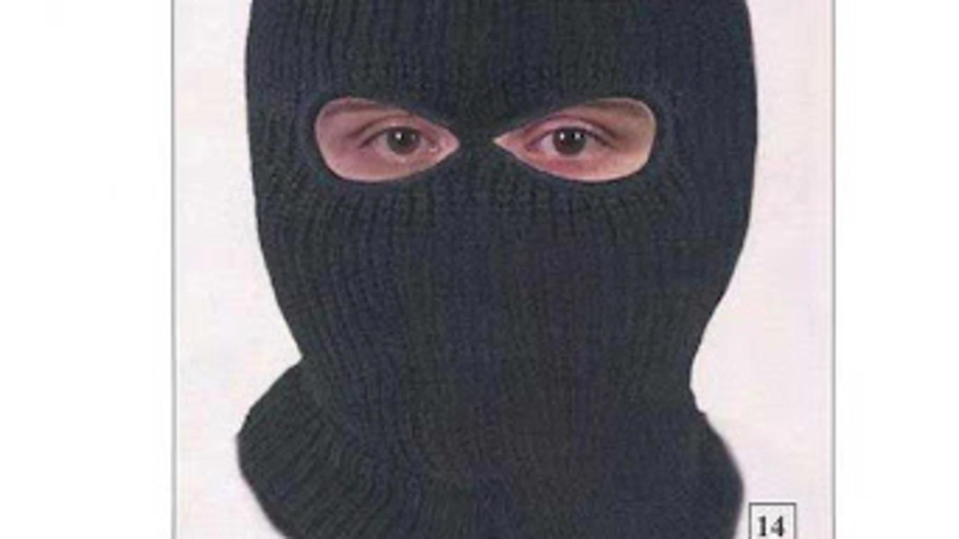 ¿Conoce a este ladrón? La ficha policial con pasamontañas