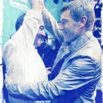 22 de mayo de 2011: Etxeberría y Garitano se felicitan tras las elecciones