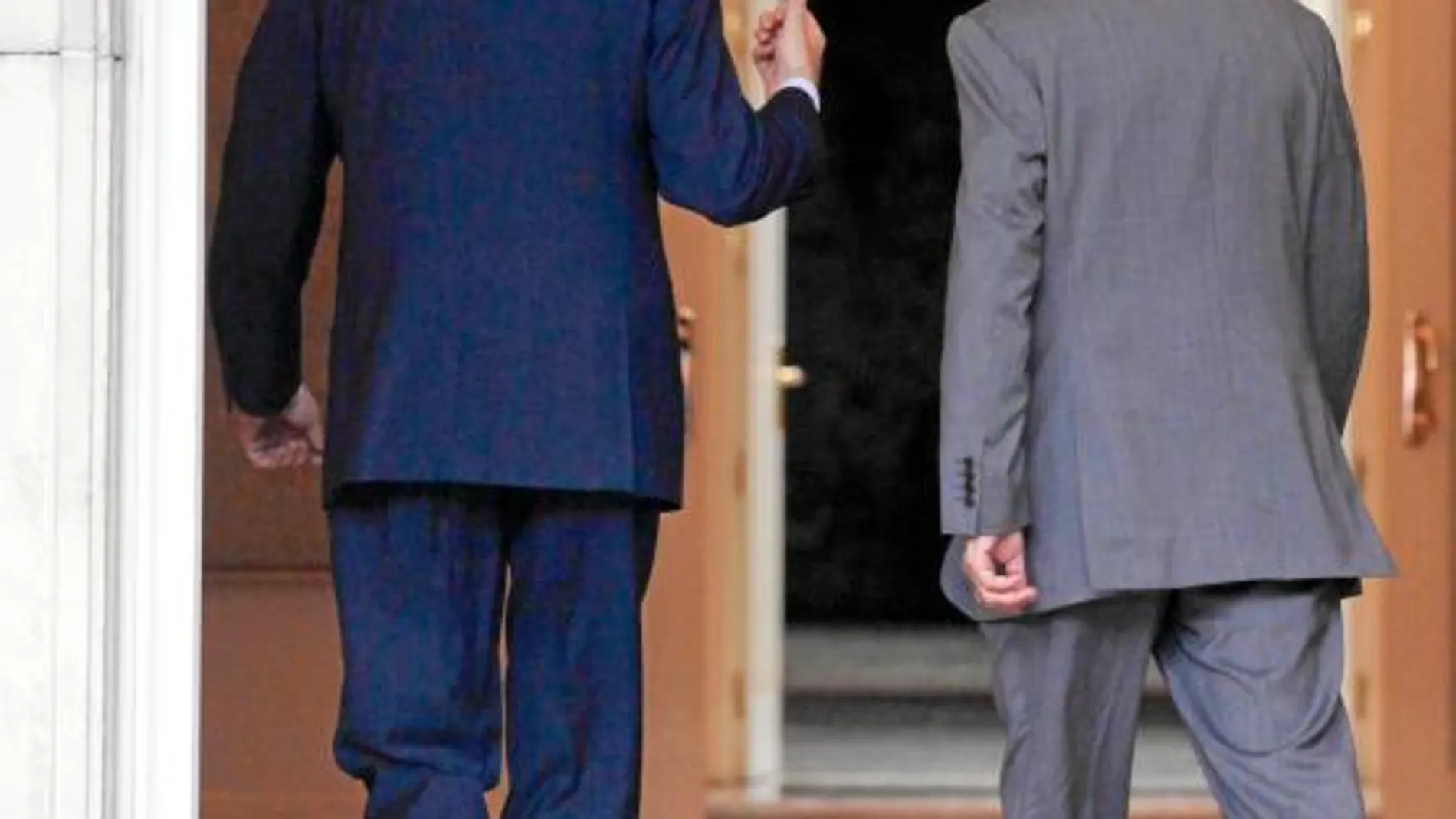 20-9-2012: Rajoy recibe a Mas en el edificio presidencial