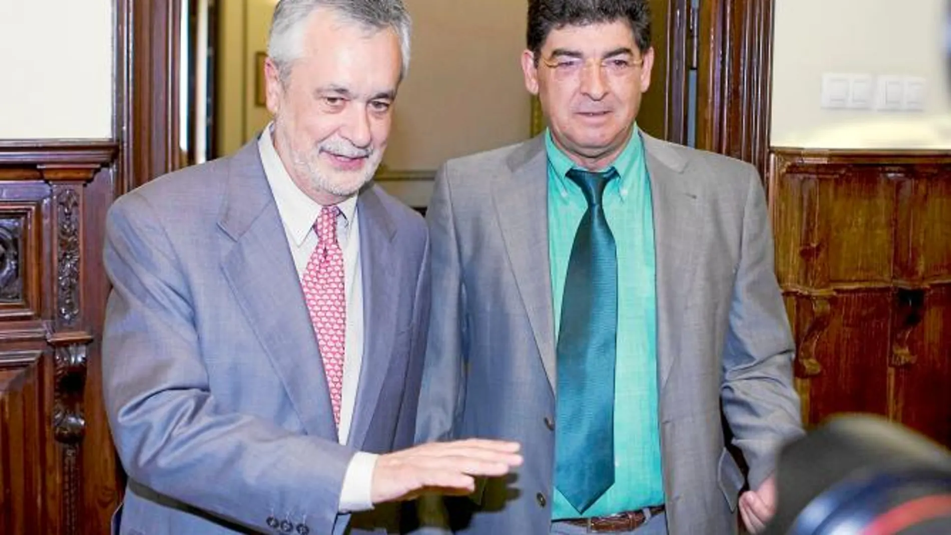 José Antonio Griñán y Diego Valderas, en una imagen de archivo