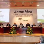 Imagen de la asamblea de hoy de Unicaja