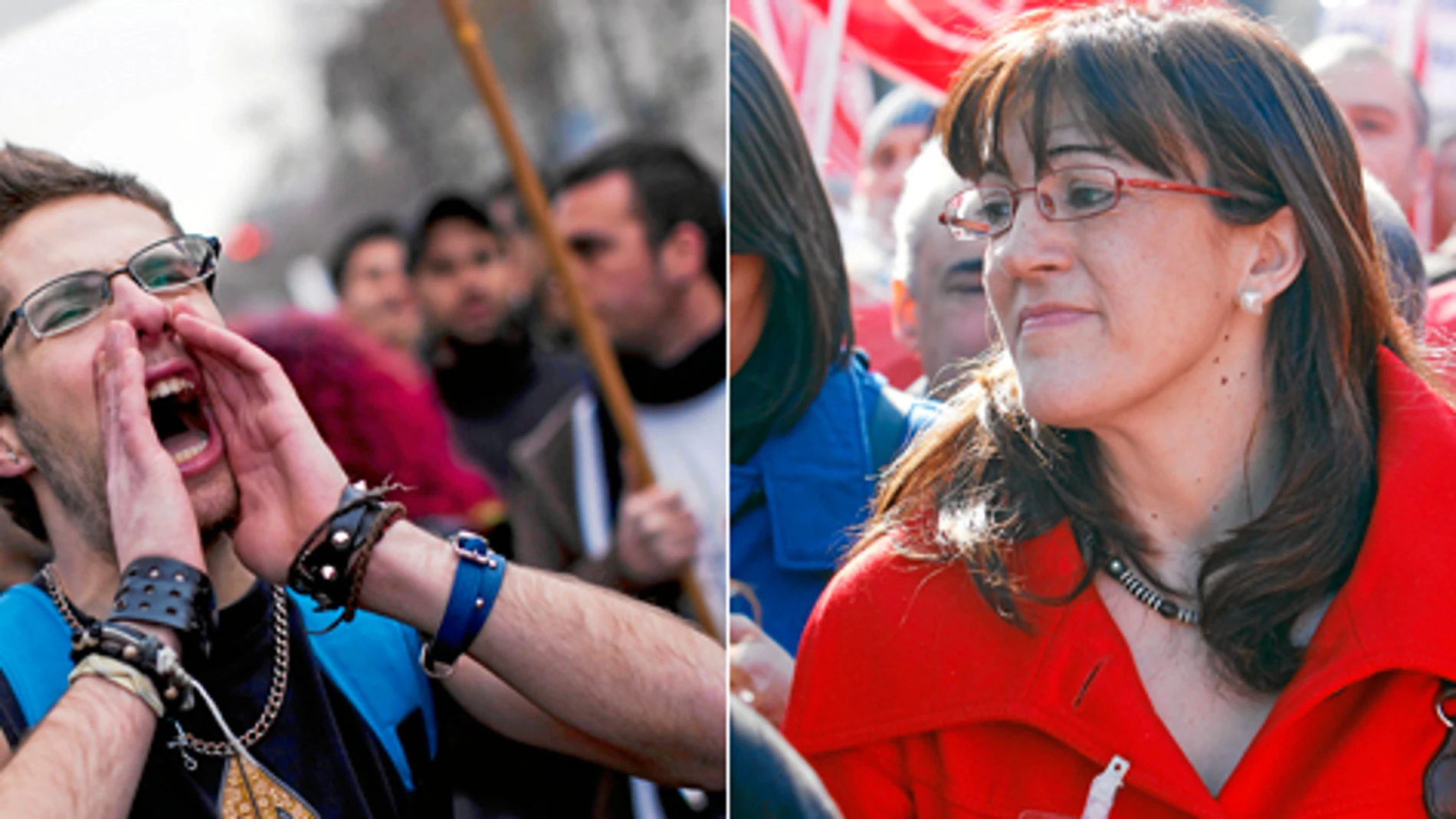 Indignados contra el PSOE y los sindicatos