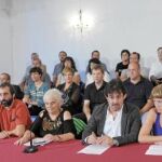 La izquierda abertzale, Eusko Alkartasuna, Alternatiba y Aralar presentaron ayer el acuerdo electoral para concurrir juntos el 20-N