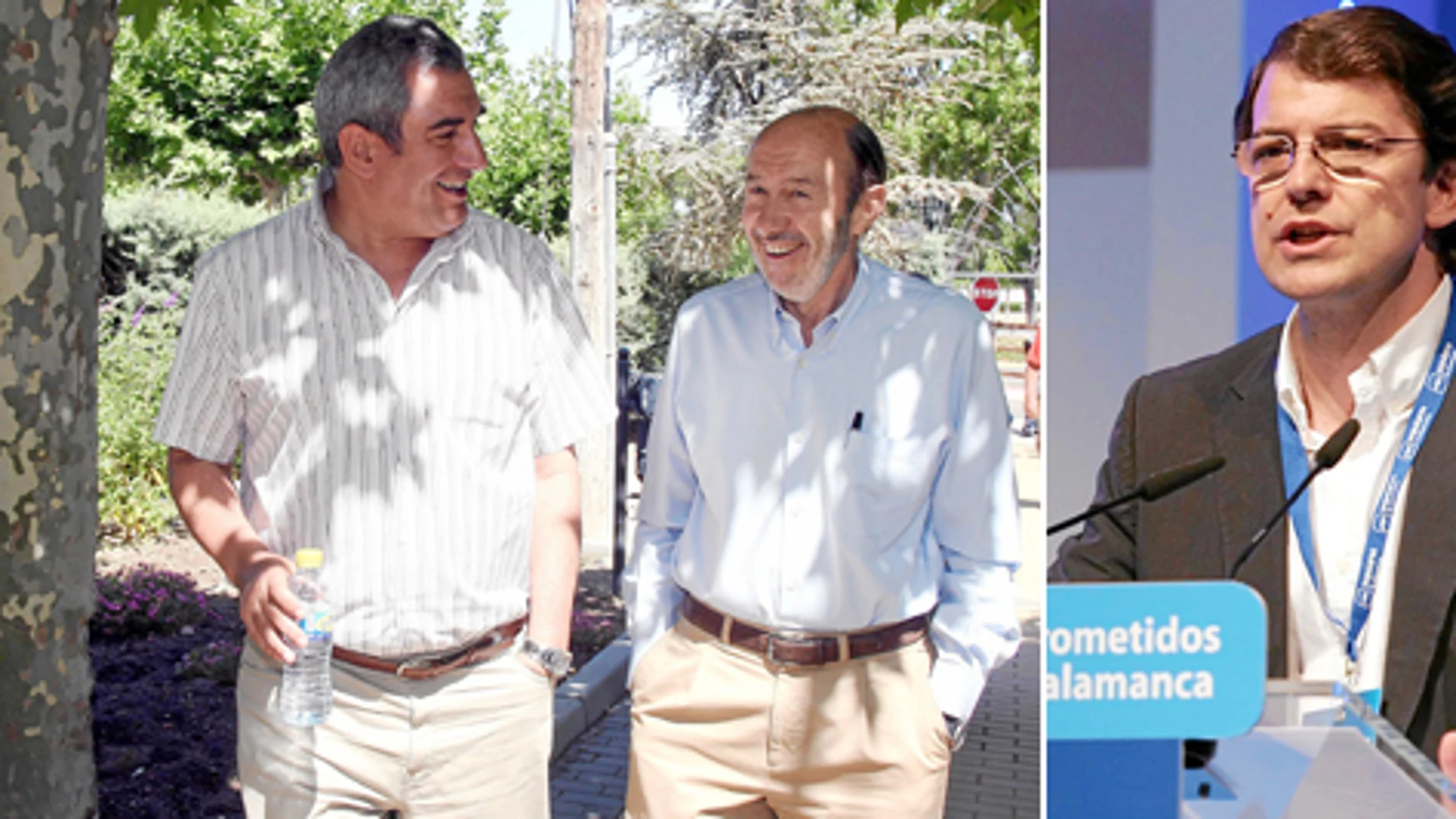 Mañueco refresca la memoria a Rubalcaba y le pide coherencia