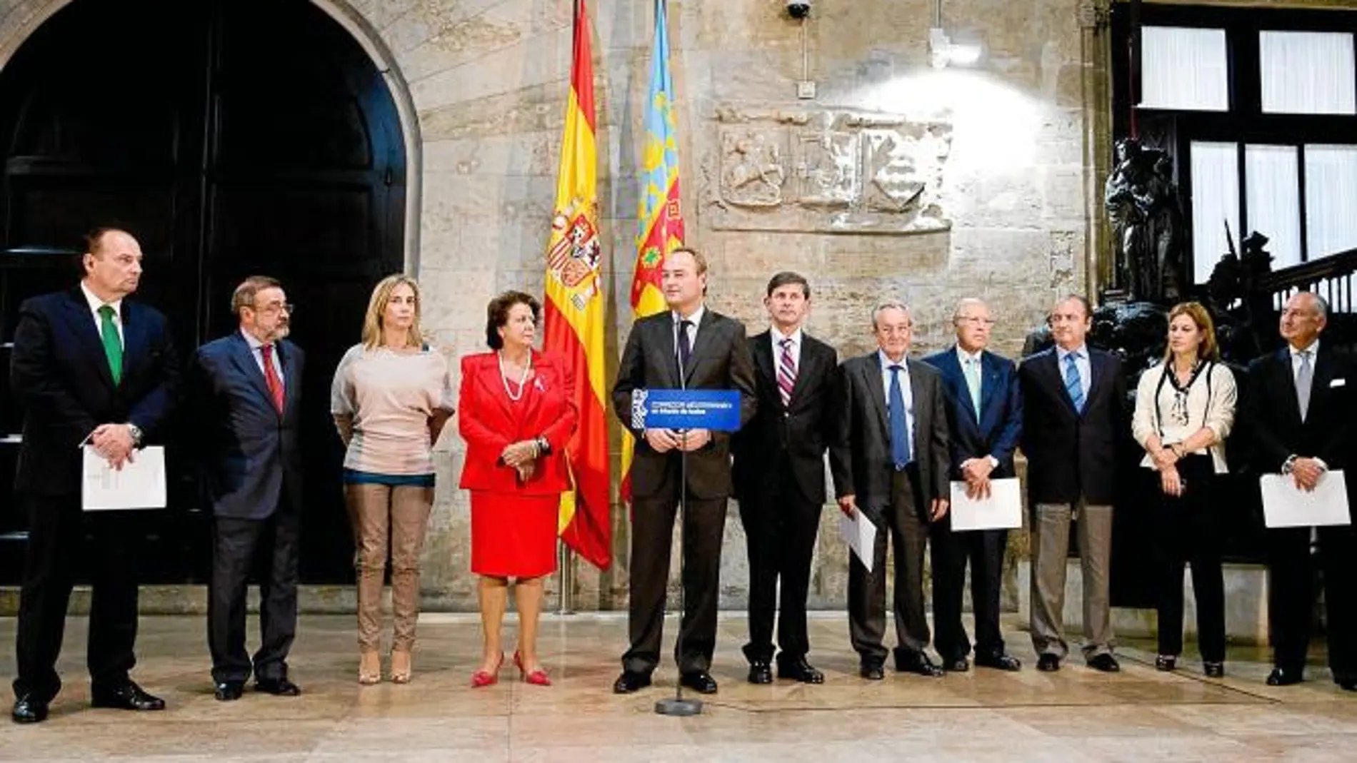 Morata, González, Castedo, Barberá, Fabra, Bataller, Roca, Monzonís, Ripoll, Sánchez de León y Aznar