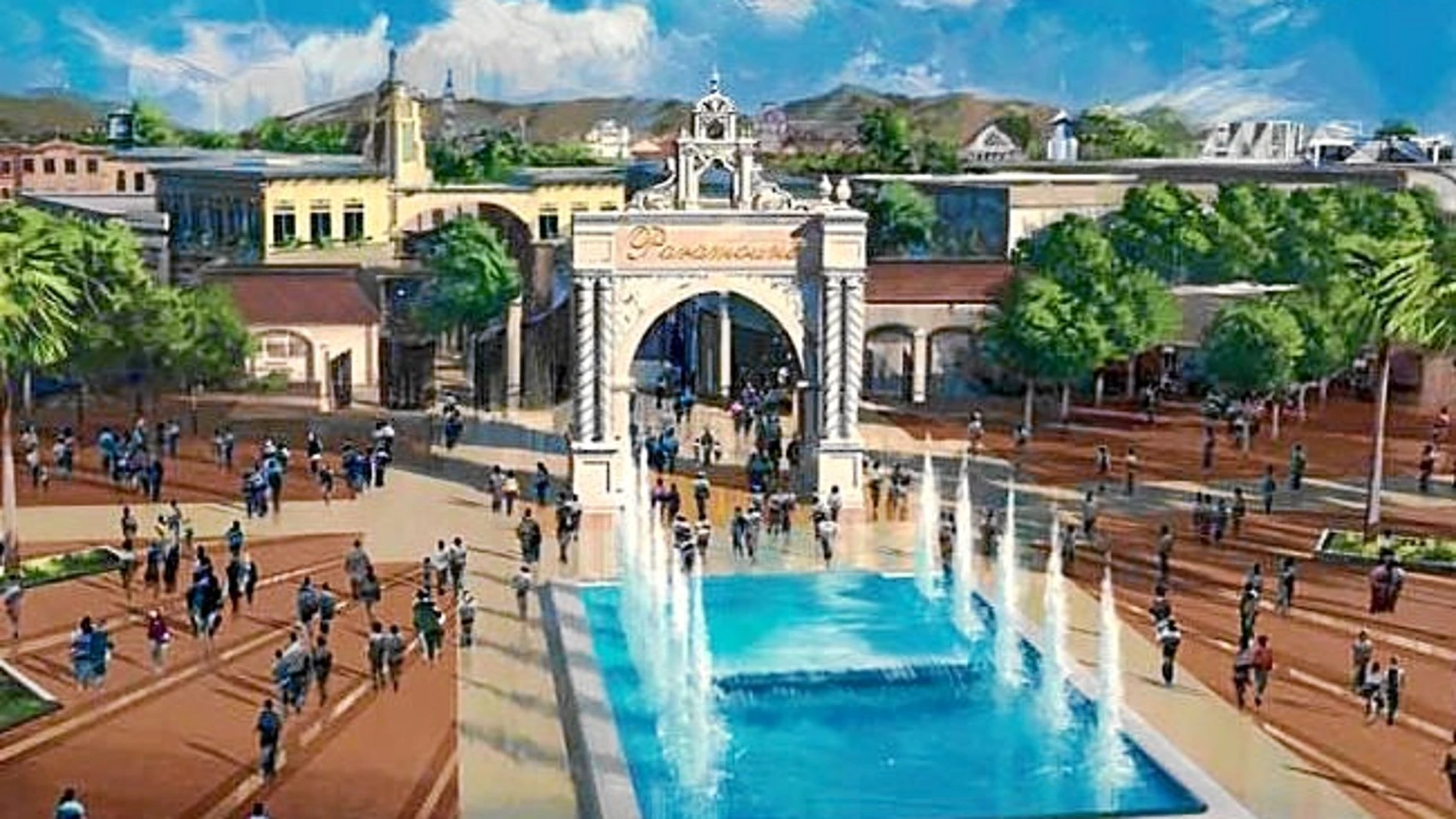 Imagen del futuro parque Paramount, ubicado en el municipio de Alhama de Murcia, y que contará con una superficie de 550.000 metros cuadrados