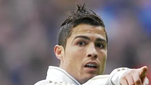 Cristiano, durante un partido deesta temporada