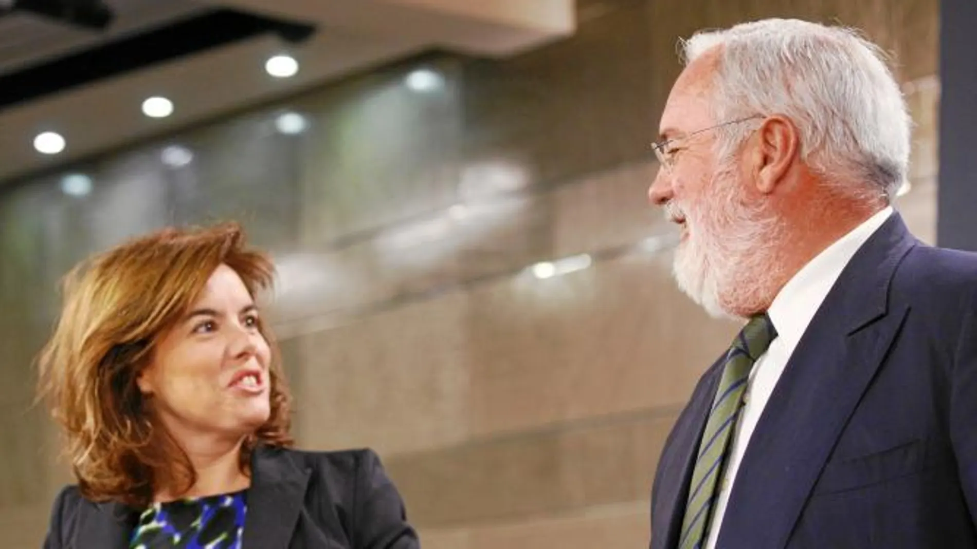 Sáenz de Santamaría y Cañete, tras el Consejo de Ministros
