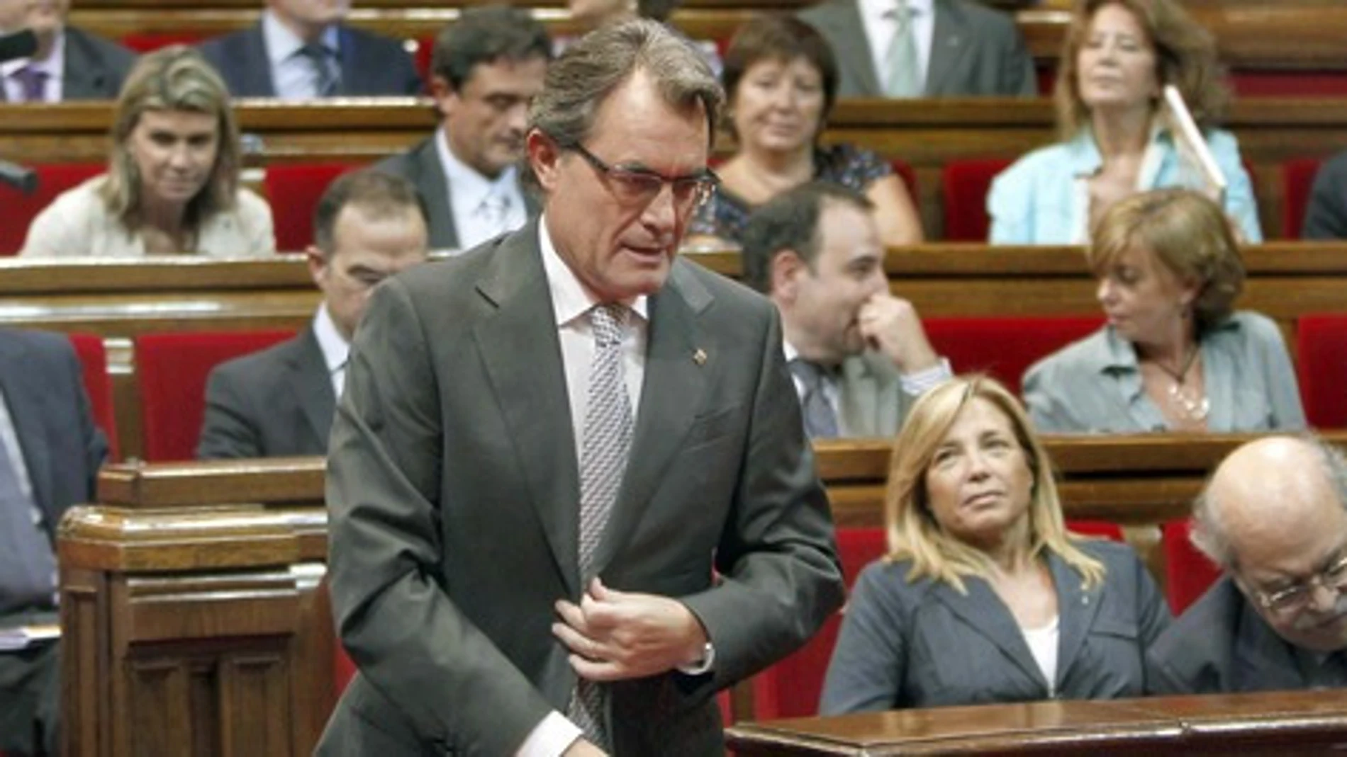 Artur Mas durante su intervención en el Debate de Política General