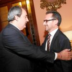 Los ex altos cargos de Movilidad, Francisco Fernández y Rubén García, antes de la comisión