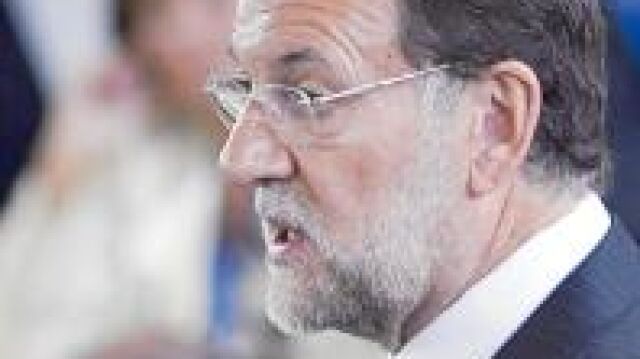 El líder del PP, Mariano Rajoy, ayer en Tarragona