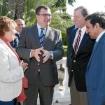 Barreiro, Ballesta, Crew y Al-Mady, tras el encuentro que mantuvieron los directivos de la multinacional en Cartagena