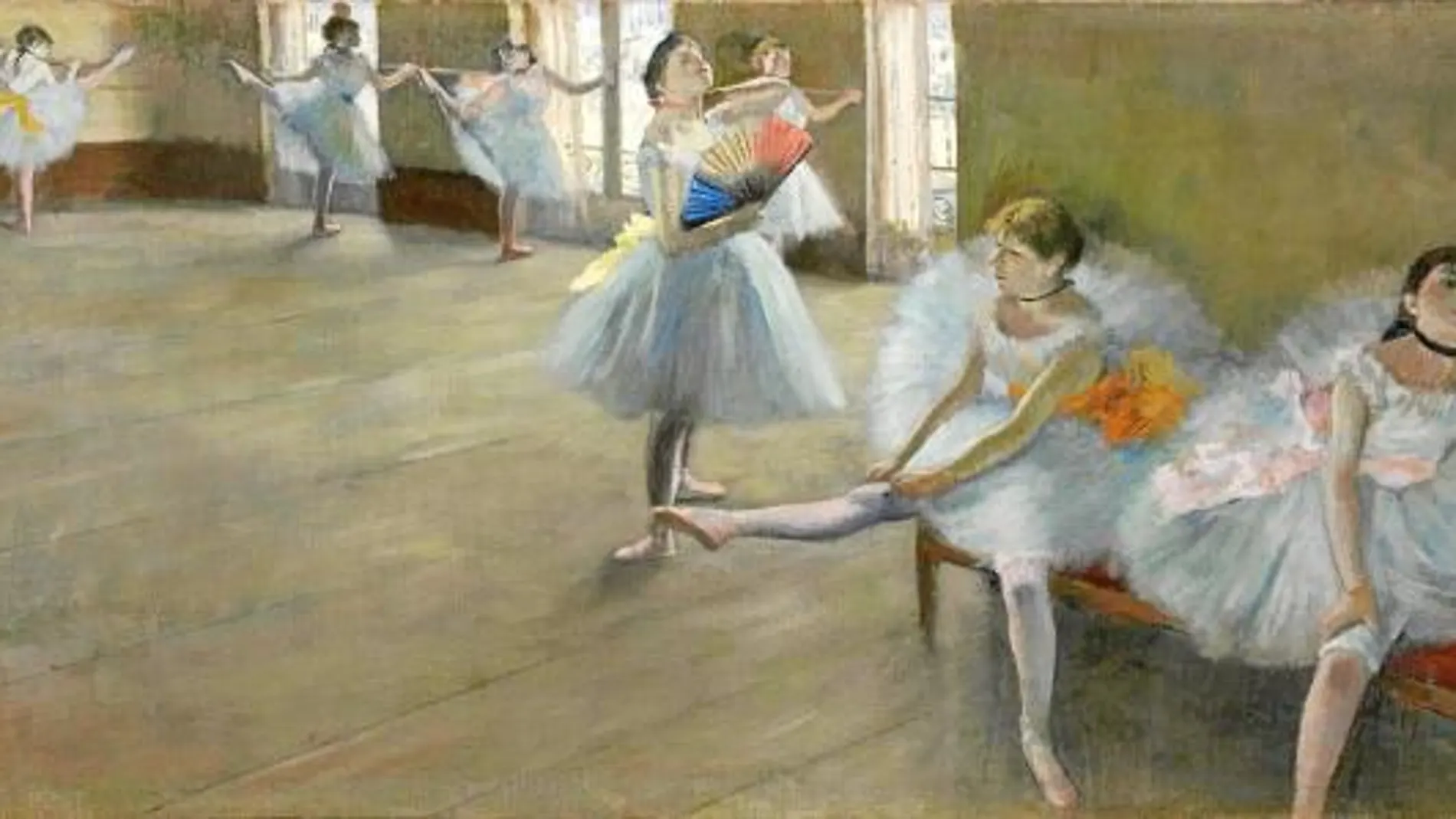 La obra «Bailarinas en clase», de Edgar Degas, de 1880